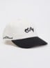 Varsity pet met logoborduring - Wit