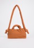 Mini Ona crossbodytas met afneembare schouderriem - Oranjebruin
