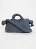 Mini Ona crossbodytas met afneembare schouderriem - Blauwgrijs