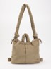 Ona gewatteerde crossbodytas van corduroy - Khaki