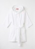 Alizee badjas van katoen - unisex - Gebroken wit
