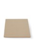 Damier hoeslaken van katoensatijn 300TC, hoekhoogte 25 cm - Donkerbeige