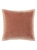 Galons sierkussenhoes 45 x 45 cm - Steenrood