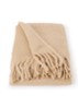 Tourbill plaid in wolblend 130 x 170 cm - Beige