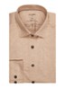Luxor modern fit overhemd van jersey   - Zand
