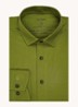 Luxor modern fit overhemd van jersey   - Legergroen