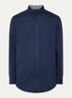 Luxor regular fit overhemd van katoen - Donkerblauw