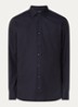 Regular fit overhemd met microdessin - Donkerblauw