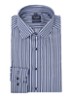 Regular fit overhemd met streepprint - Donkerblauw