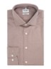 Slim fit overhemd met microdessin - Bruin