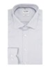 Slim fit overhemd met microdessin - Lichtgrijs