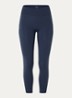 Performance high waist skinny fit cropped trainingslegging met logo - Donkerblauw