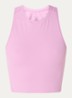 Studio crop top met logo - Roze