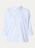 Fadessa blouse met kraag - Blauwgrijs