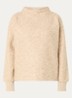 Gobano grofgebreide trui van bouclé - Beige