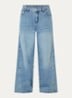 Meddy Loosy low waist flared jeans met steekzakken - Indigo