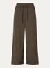 Mileni high waist loose fit pantalon met structuur - Groen
