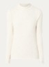 Suhanna longsleeve met stippenprint en gemêleerd dessin - Gebroken wit