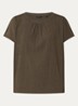 T-shirt met structuur - Groen