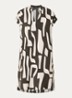 Wulana Dune mini tuniekjurk met print - Bronsgroen