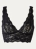 Bralette van kant - Zwart