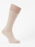 Jasmine kniekousen met lurex - Beige