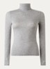 Longsleeve in kasjmierblend met col - Grijs