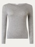 Perfect Line longsleeve in kasjmierblend - Grijs