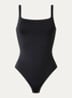 Stringbody met ronde hals - Zwart