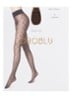 Veil Dots panty met stippenprint in 30 denier - Chocoladebruin