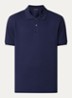 Alex regular fit polo van piqué katoen - Donkerblauw