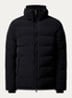 Puffer jack met afneembare capuchon - Zwart