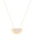 Sunrise Aqua Chalcedony ketting verguld - Lichtroze