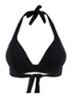 Donia push up halter bikinitop - Zwart