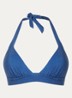 Donia push up halter bikinitop - Kobaltblauw