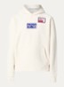 Duck hoodie met logo- en backprint - Gebroken wit