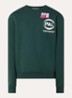 Game sweater met logoprint - Groen