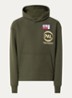 Pre Game hoodie met logo- en backprint - Bronsgroen
