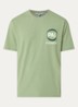 T-shirt met logo- en backprint - Lichtgroen