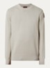 Braw fijngebreide pullover met logo - Beige