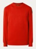 Braw fijngebreide pullover met logo - Rood