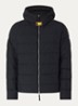 Cassian puffer jack met donsvulling en capuchon - Zwart