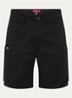 Cleveland wide leg korte broek met steekzakken - Zwart