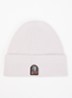 Garmo ribgebreide muts met logo - Lila