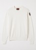 Grofgebreide pullover met ronde hals - Ivoor