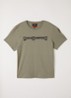 Iseo T-shirt met logoprint - Olijfgroen