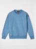 K2 sweater met ronde hals - Staalblauw
