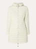 Meredith puffer jas met donsvulling en capuchon - Creme