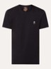 Patch T-shirt met logoborduring - Zwart