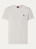 Patch T-shirt met logoborduring - Beige
